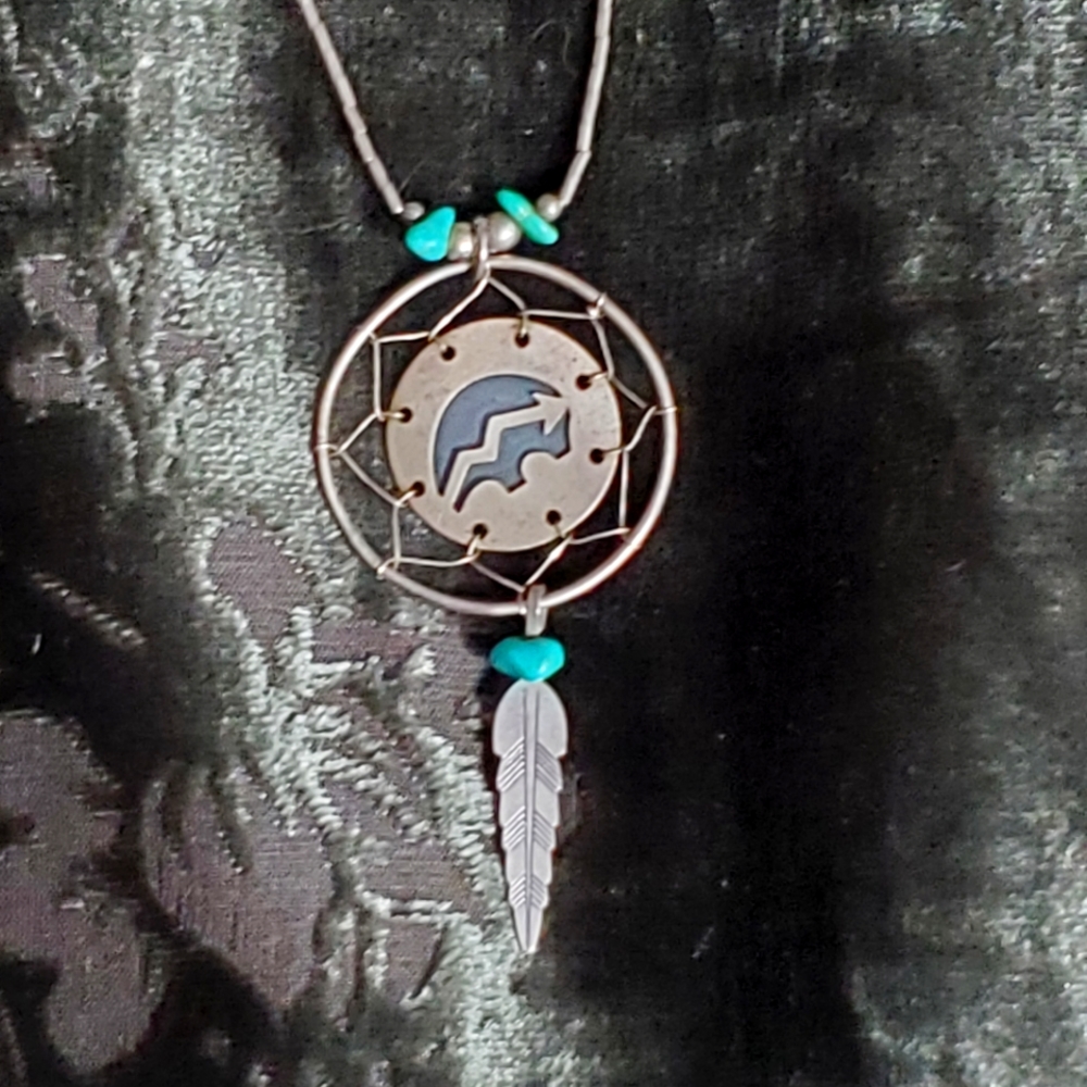 16" sterling silver & turquoise dreamcatcher